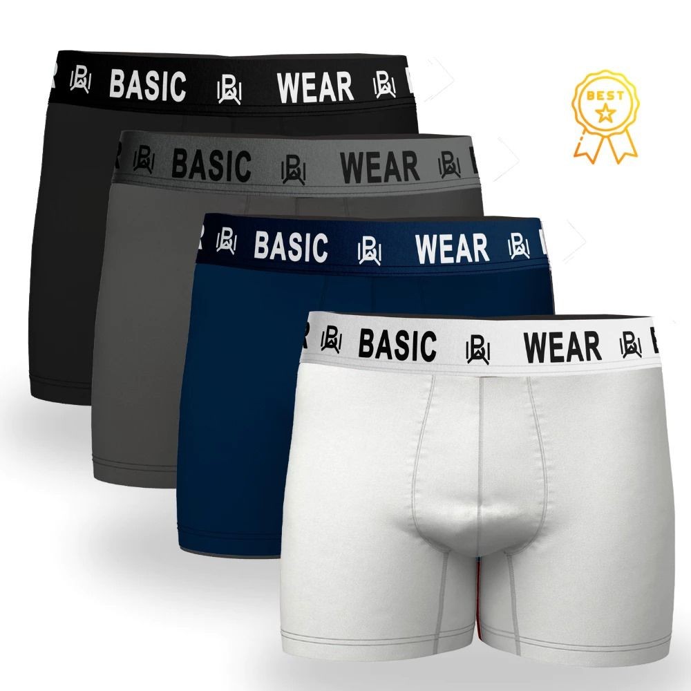 Kit 10 Cuecas Boxer Masculinas Lisa Basic Wear